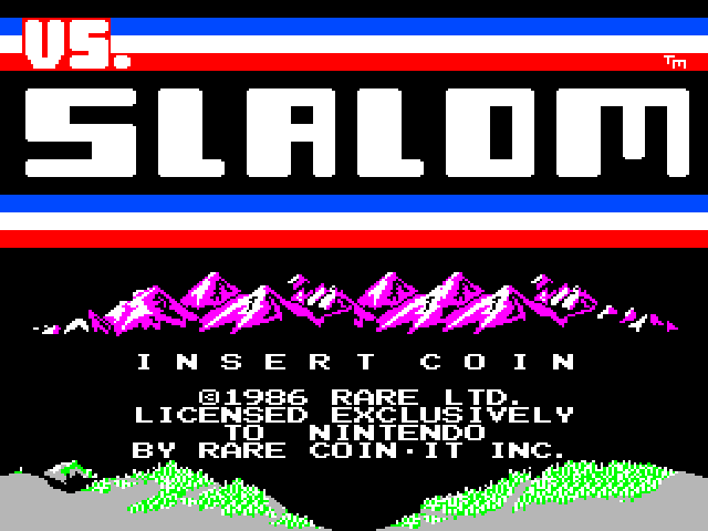 Vs. Slalom Title Screen